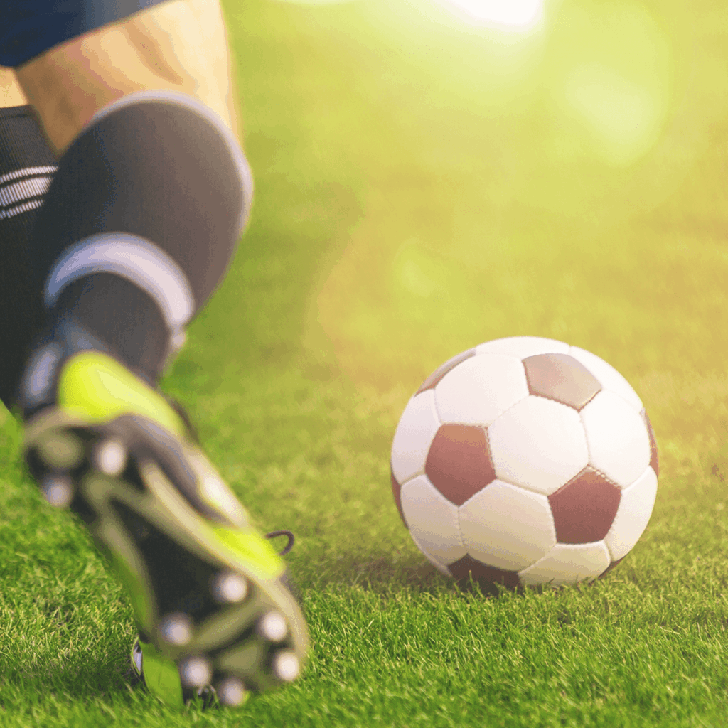 Fussballspieler auf dem Platz
